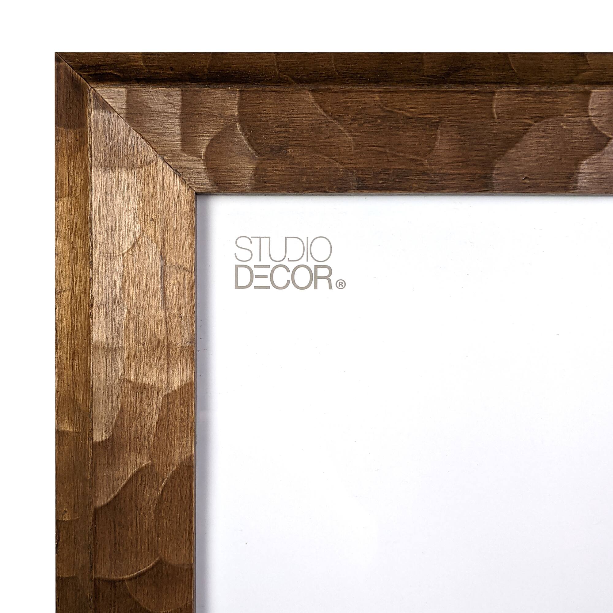 Home 11" x 14" Walnut Hammered Frame by Studio Décor®